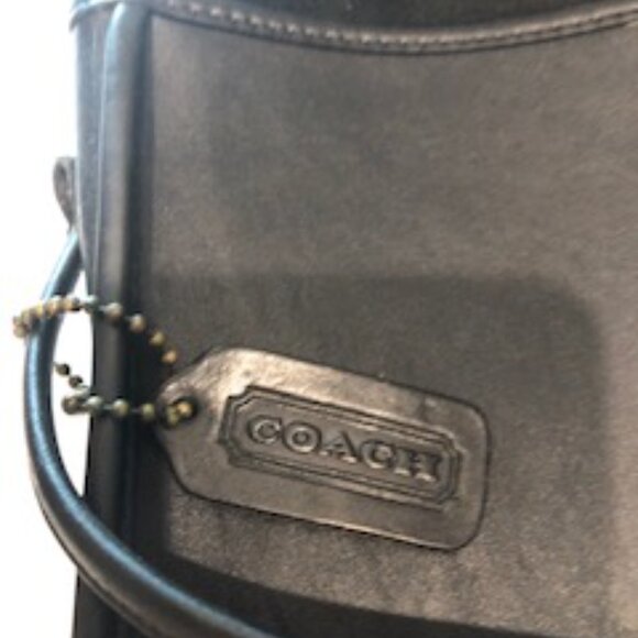 Black Leather Coach Crossbody Bag - Picture 5 of 8